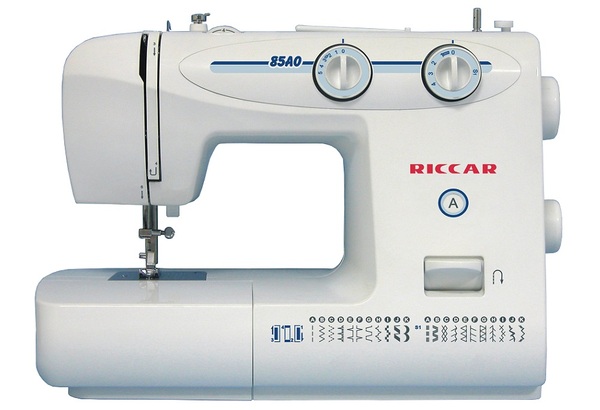 Máy may Riccar 85A0 cũng được tích hợp tính năng may kim đôi