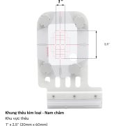 Khung thêu nam châm kim loại - Brother NV800E, NV880E kích thước 20x60mm